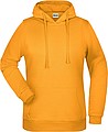 Dámska mikina s kapucňou James Nicholson sweat hoodie women, tmavo žltá, veľ. XL