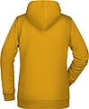 Dámska mikina s kapucňou James Nicholson sweat hoodie women, tmavo žltá, veľ. XL