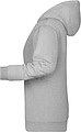 Dámska mikina s kapucňou James Nicholson sweat hoodie women, tmavosivý melír, veľ. S