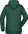 Dámska mikina s kapucňou James Nicholson sweat hoodie women, tmavozelená, veľ. S