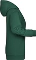 Dámska mikina s kapucňou James Nicholson sweat hoodie women, tmavozelená, veľ. S