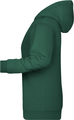 Dámska mikina s kapucňou James Nicholson sweat hoodie women, tmavozelená, veľ. XS