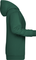 Dámska mikina s kapucňou James Nicholson sweat hoodie women, tmavozelená, veľ. XS