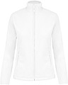 Dámska mikrofleecová mikina Kariban fleece jacket women, biela, vel. XL