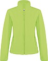 Dámska mikrofleecová mikina Kariban fleece jacket women, svetlo zelená, veľ. XL