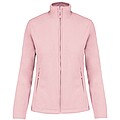 Dámska mikrofleecová mikina Kariban fleece jacket women, svetloružová, 3XL