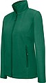 Dámska mikrofleecová mikina Kariban fleece jacket women, tmavozelená, veľ. XL
