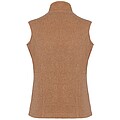 Dámska mikrofleecová vesta Kariban fleece vest women, hnedý melír, veľ. XS