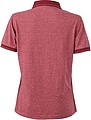 Dámska polokošeľa James Nicholson polo megange women, červená/tmavočervená, veľ. M