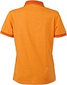 Dámska polokošeľa James Nicholson polo megange women, oranžová/tmavo oranžová, veľ. L