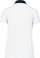Dámska polokošeľa KARIBAN TWO-TONE JERSEY POLO SHIRT, biela/mornárska modrá, 2XL