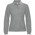 Dámska polokošeľa s dlhým rukávom, ROLY ESTRELLA, svetlosivý melír, veľ. 3XL