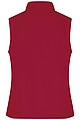 Dámska vesta James & Nicholson Promo softshell, červená/čierna, veľkosť M