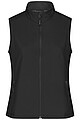 Dámska vesta James & Nicholson Promo softshell, čierna, veľkosť M