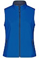 Dámska vesta James & Nicholson Promo softshell, modrá/morná modrá, veľkosť M