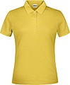 Dámske piké polo James & Nicholson, žltá, XS