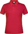 Dámske piqué polo James & Nicholson, červená, M