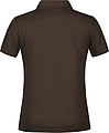 Dámske piqué polo James & Nicholson, hnedá, XS