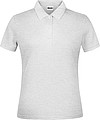 Dámske piqué polo James & Nicholson, svetlo sivý melír, S