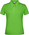 Dámske piqué polo James & Nicholson, svetlo zelená, XS