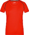 Dámske športové tričko James Nicholson sports T-shirt women, oranžová/čierna, veľ. XL