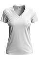 Dámske tričko STEDMAN CLASSIC V-NECK WOMEN biela S