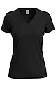 Dámske tričko STEDMAN CLASSIC V-NECK WOMEN čierna S
