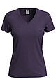 Dámske tričko STEDMAN CLASSIC V-NECK WOMEN fialová L