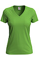 Dámske tričko STEDMAN CLASSIC V-NECK WOMEN jasnozelená S