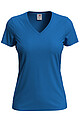 Dámske tričko STEDMAN CLASSIC V-NECK WOMEN kráľovská modrá S