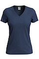 Dámske tričko STEDMAN CLASSIC V-NECK WOMEN námornícka modrá S