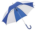 dáždnik modro biely modrá tyč, priemer 103 cm.