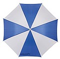 dáždnik modro biely modrá tyč, priemer 103 cm.