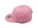 Detská 6-panelová šiltovka s rovným šiltom, svetloružová