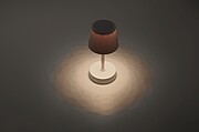 DIALUZ Dobíjacia výsuvná stolná USB lampa, biela