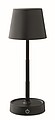 DIALUZ Dobíjacia výsuvná stolná USB lampa, čierna