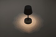 DIALUZ Dobíjacia výsuvná stolná USB lampa, čierna
