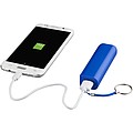 DORISA Powerbanka 1200 mAh s krúžkom na kľúče, svetlomodrá