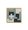 Drevená puzzle hlavolam