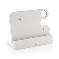 Duálna nabíjačka 15W Joltz z RCS plastu so slotom na iWatch, biela