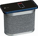 DURUOL Kovový bluetooth reproduktor s bambusovou powerbankou, sivá