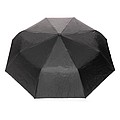 Dvojfarebný mini dáždnik Impact AWARE™ RPET 190T Pongee, strieborná, priemer 97 cm