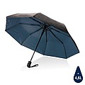 Dvojfarebný mini dáždnik Impact AWARE™ RPET 190T Pongee, tmavomodrá, priemer 97 cm
