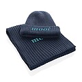 Dvojmo pletená čiapka beanie Impact z Polylana® AWARE™, námornícka modrá
