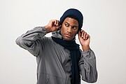 Dvojmo pletená čiapka beanie Impact z Polylana® AWARE™, námornícka modrá