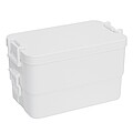 Dvojposchodový lunchbox 1000 + 1300 ml, biela