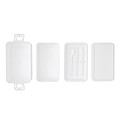 Dvojposchodový lunchbox 1000 + 1300 ml, biela