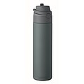Dvojstenná fľaša 500 ml, modrosivá