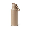 Dvojstenná fľaša na pitie 500ml, sivá