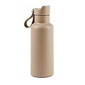 Dvojstenná fľaša na pitie 500ml, sivá